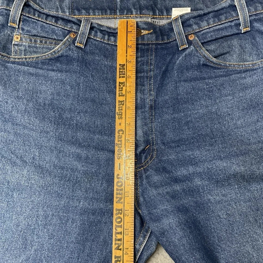 Vintage 90s Levis Jeans Mens 36x34 Blue Denim 517 Boot Cut Orange Tab Made M USA